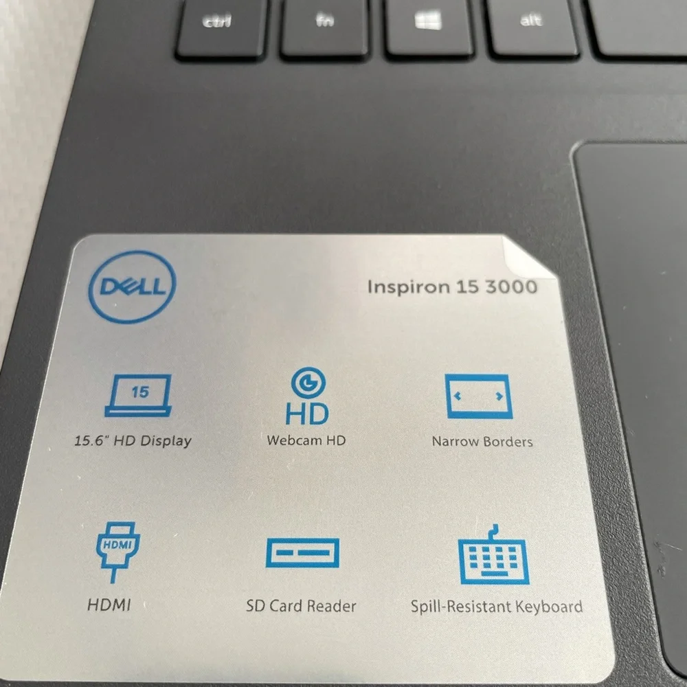 Laptop, DELL: Inspiron 3505, Grey